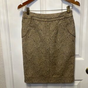 Badgley Mischka Tapestry Brocade  Skirt